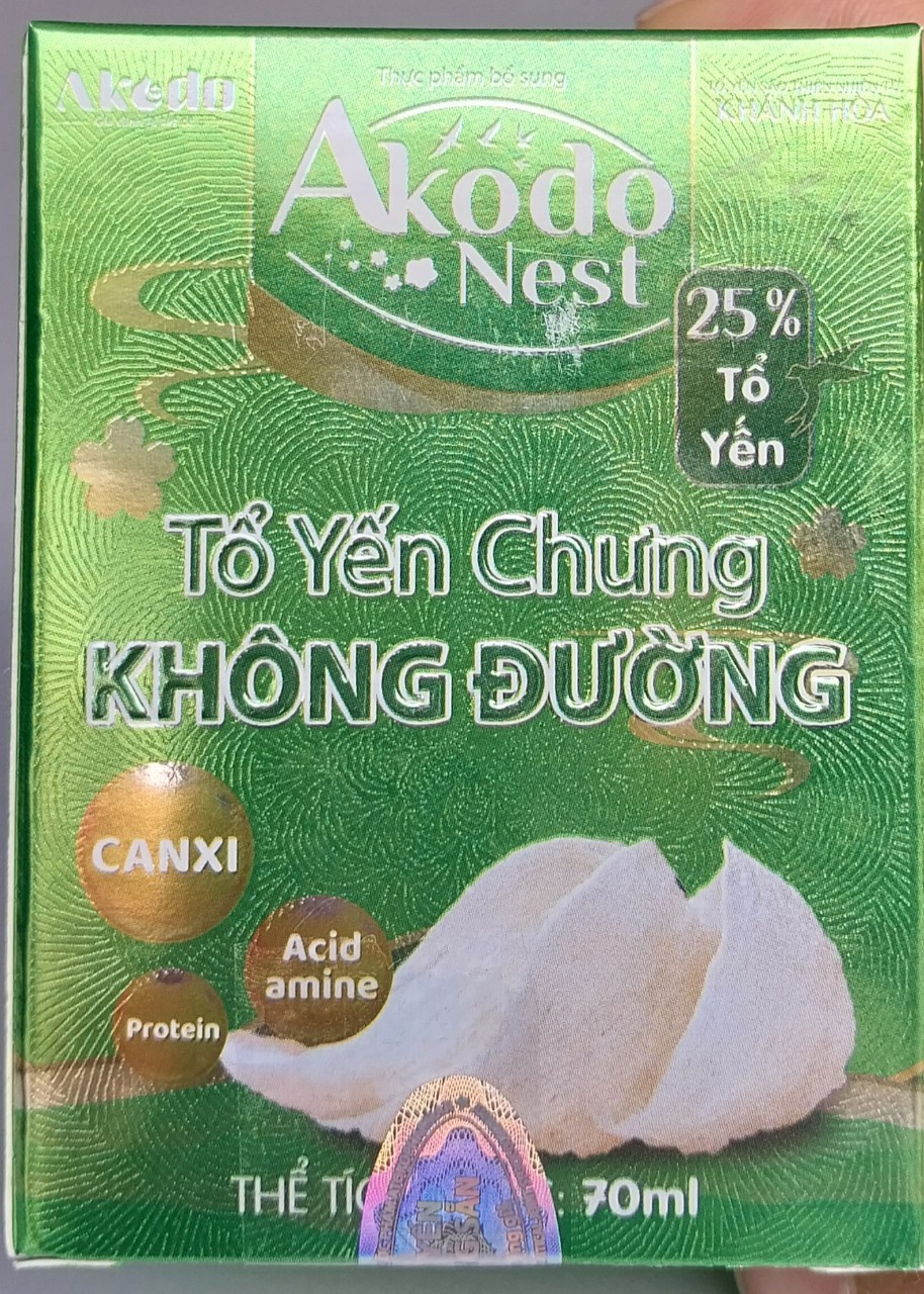 YẾN AKODONEST GOLD KHÔNG ĐƯỜNG (HŨ 70ML)