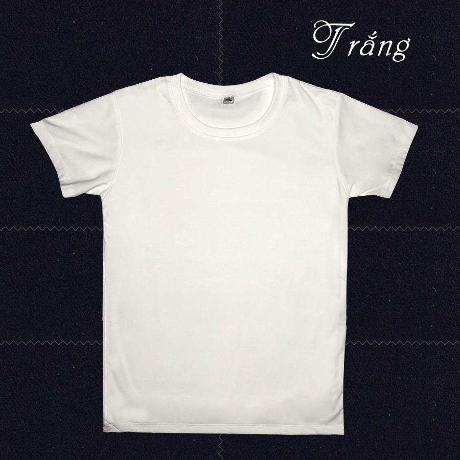 Áo Thun Trắng Cổ tròn Ngắn tay Đủ Size