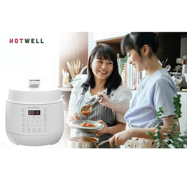 Nồi Áp Suất Điện Tử HOTWELL PE50H1 5 Lít Màu Trắng, Bảo Hành 12 Tháng, 1 Đổi 1 Trong 100 Ngày - Hàng Chính Hãng