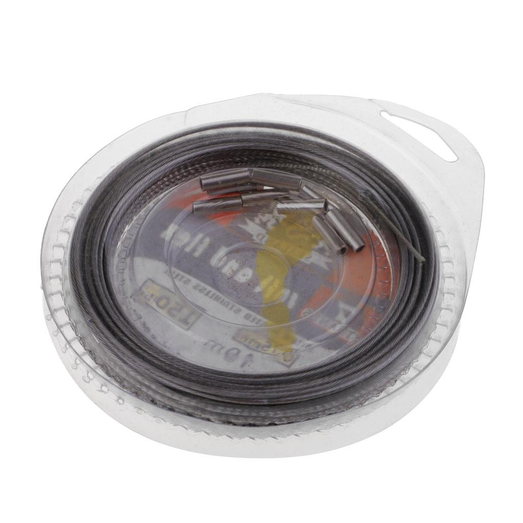 10m Durable Stainless Steel Coating Fishing Wire Leader Jigging Line Trace 70/90/120/150LB