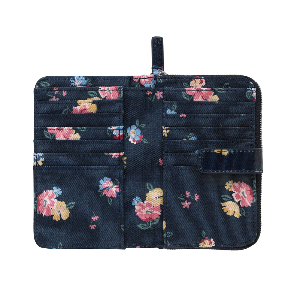 Ví ngắn Cath Kidston họa tiết Park Meadow Bunch (Folded Zip Wallet Park Meadow Bunch)