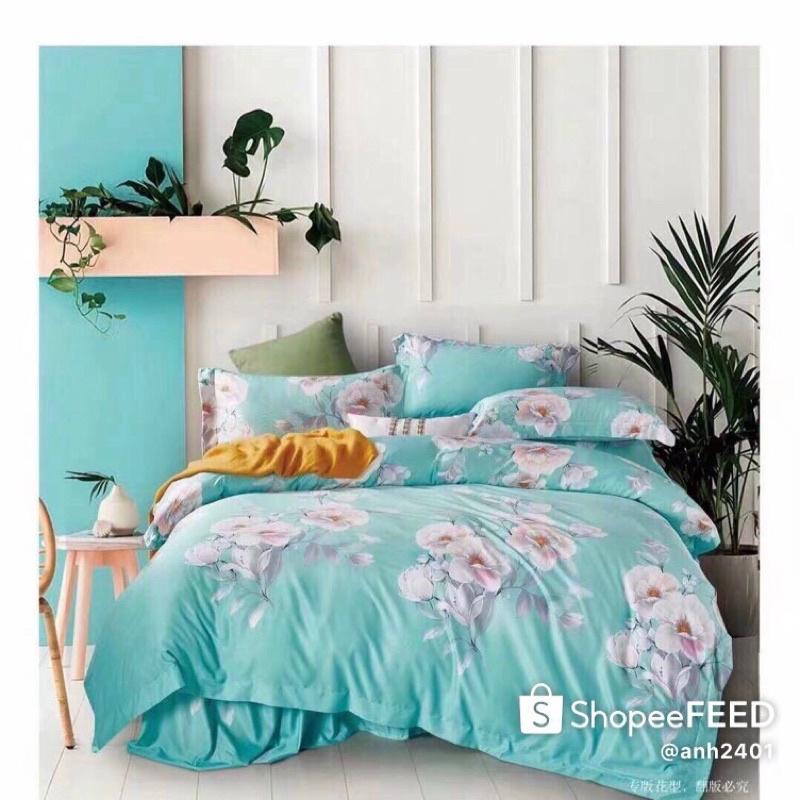 Tencel bộ ga gối cao cấp SIÊU SALE GIÁ TẠI XƯỞNG -ôm dây khoá