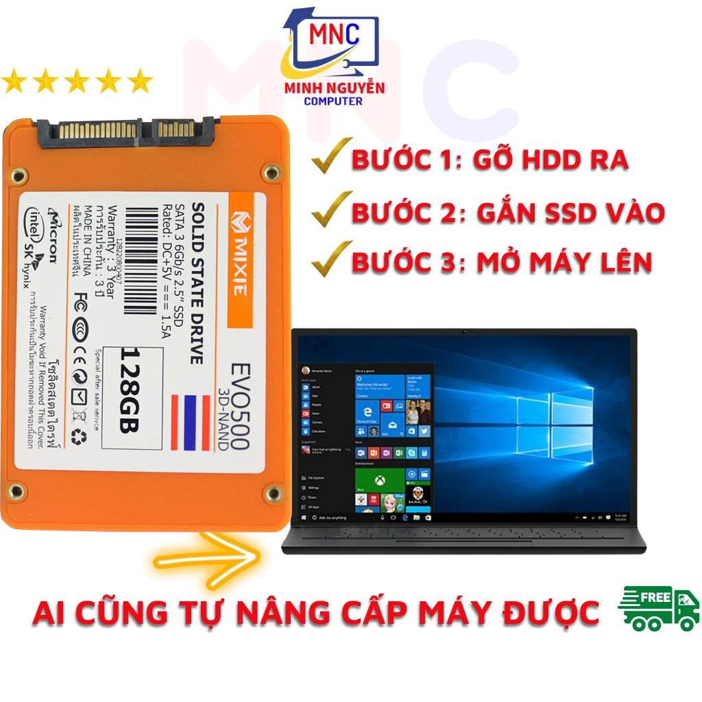 Ổ Cứng SSD 128GB MIXIE EVO500 SATA 3 - 2.5INCH - New 100% - Hàng Chính Hãng