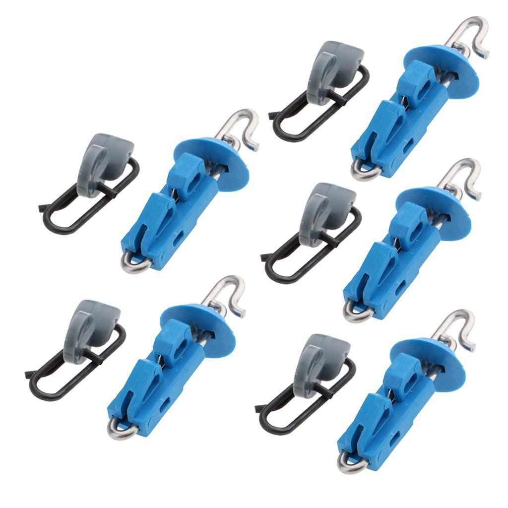 10pcs  Down Fishing  Clip Locking Lock Jigging  Hook