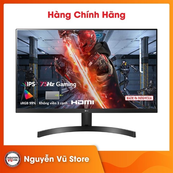 Màn Hình LG 24MK600M-B Không Viền 3 Cạnh 24inch FullHD 5ms 75Hz IPS Radeon FreeSync - Hàng Chính Hãng