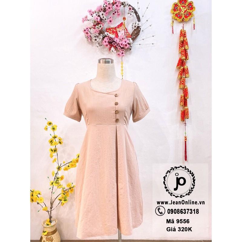 Đầm Linen Nút Gỗ đầm bigsize, thời trang ngoại cỡ, thời trang nữ