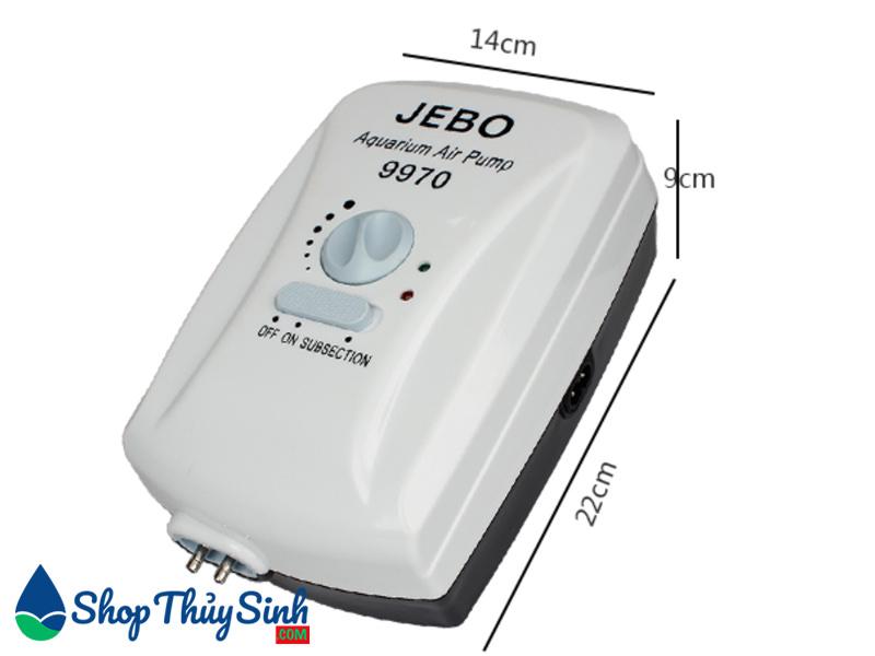 Máy sủi oxy tích điện Jebo 9970 dùng cho hồ cá cảnh