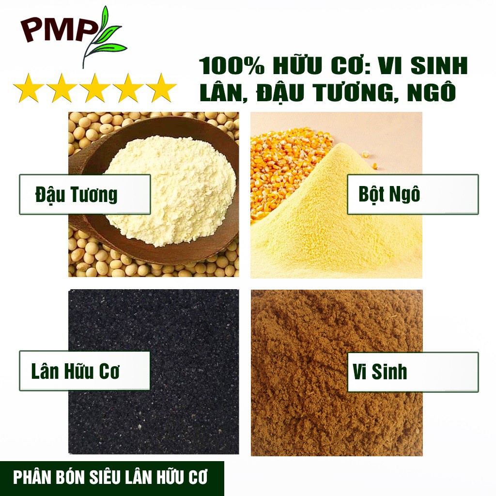 Combo Phân Nén Toàn Diện Cho Hoa Hồng PMP Hữu Cơ Vi Sinh, Chăm Sóc Hoa Đủ Dinh Dưỡng Phát Triển