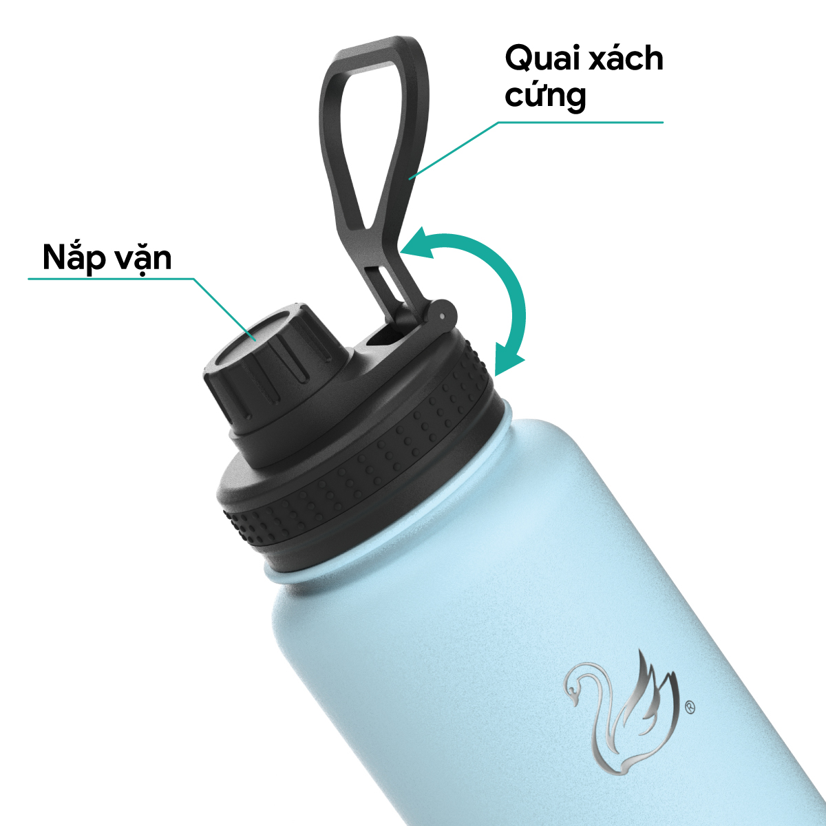 Bình Giữ Nhiệt 2GOOD FLASK WM-02 Sport Lid (946ml) - Hàng Chính Hãng