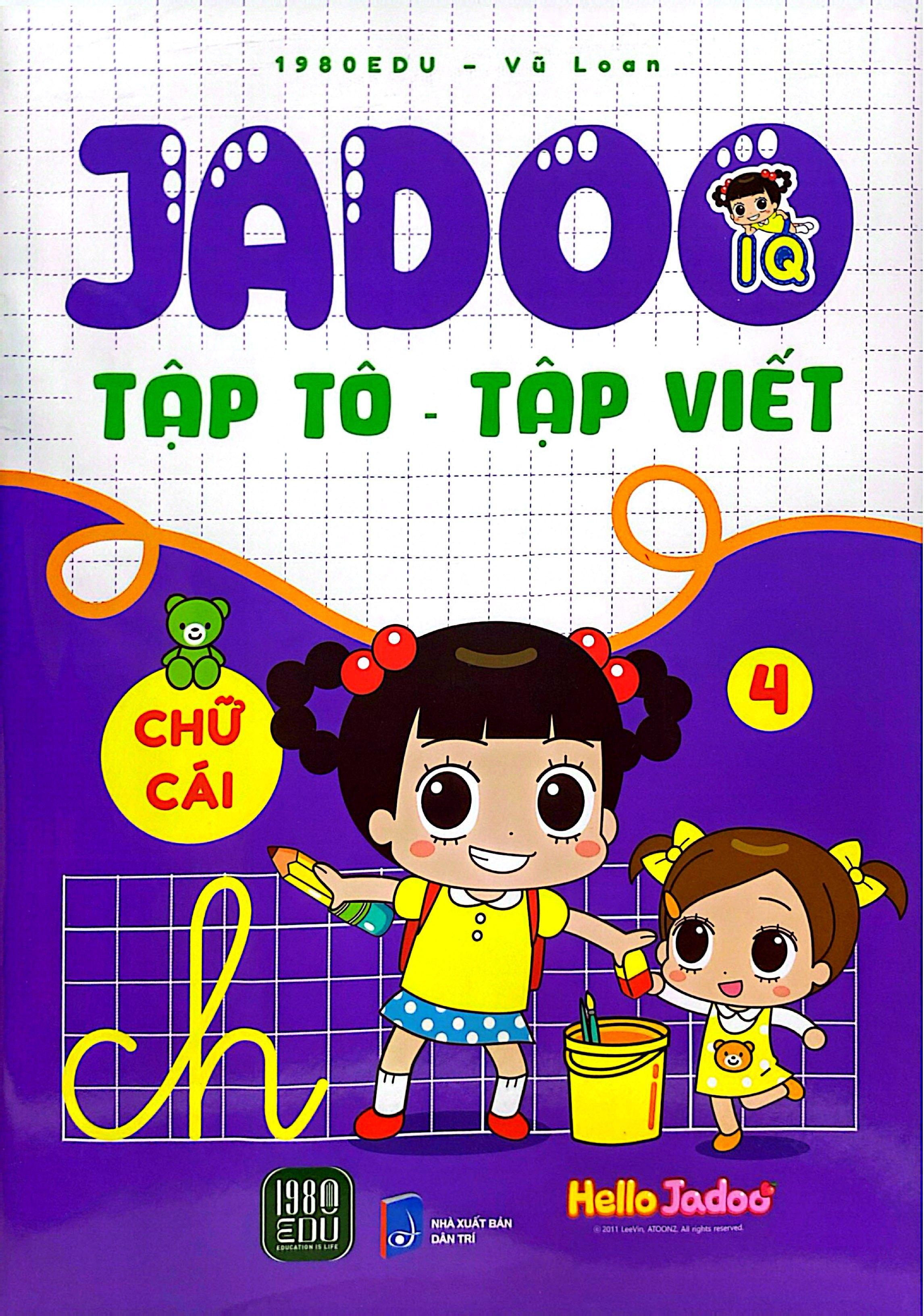Sách - Jadoo Tập Tô-Tập Viết - Chữ Cái - Tập 4