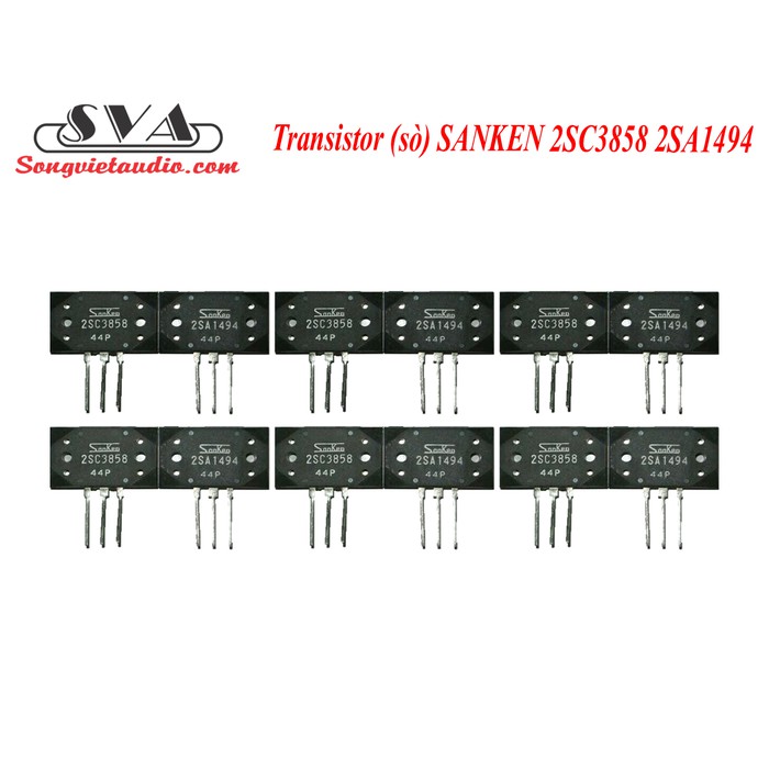 SÒ 2SC3858 - 2SA1494 - KÈM LÓT VÀ VÍT - CẶP