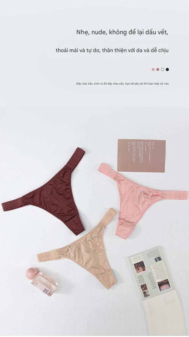 Combo 5 quần lót liền mạch lụa băng gợi cảm mới cho nữ cạp thấp thể thao yoga vô hình cho nữ Q8255