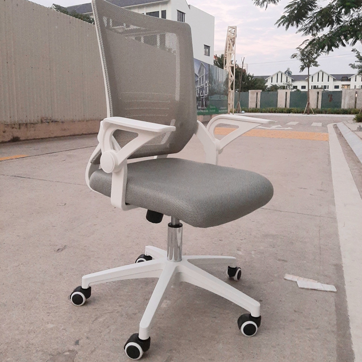 Ghế xoay văn phòng nhiều màu xoay 360 độ hiện đại đa năng - Ghế công thái học lưng lưới chân thép chống gỉ cao cấp GHP063 Giao màu ngẫu nhiên