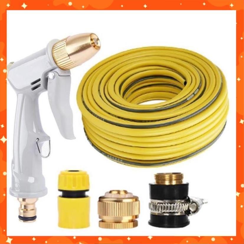 Bộ dây vòi xịt nước tưới cây rửa xe,tăng áp 3 lần, loại 3-5m 206846