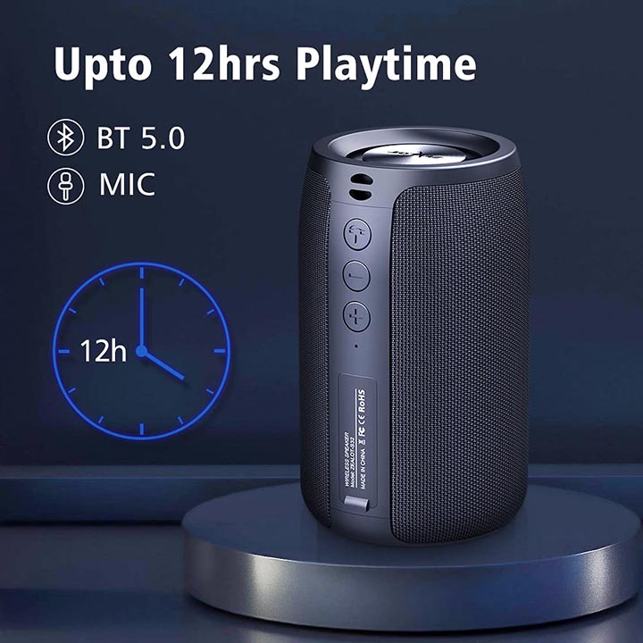 Loa bluetooth Zealot hàng chính hãng với phiên bản bluetooth, 5.0 màng loa kép cho âm thanh 3D sống động cực hay, kết nối ổn định