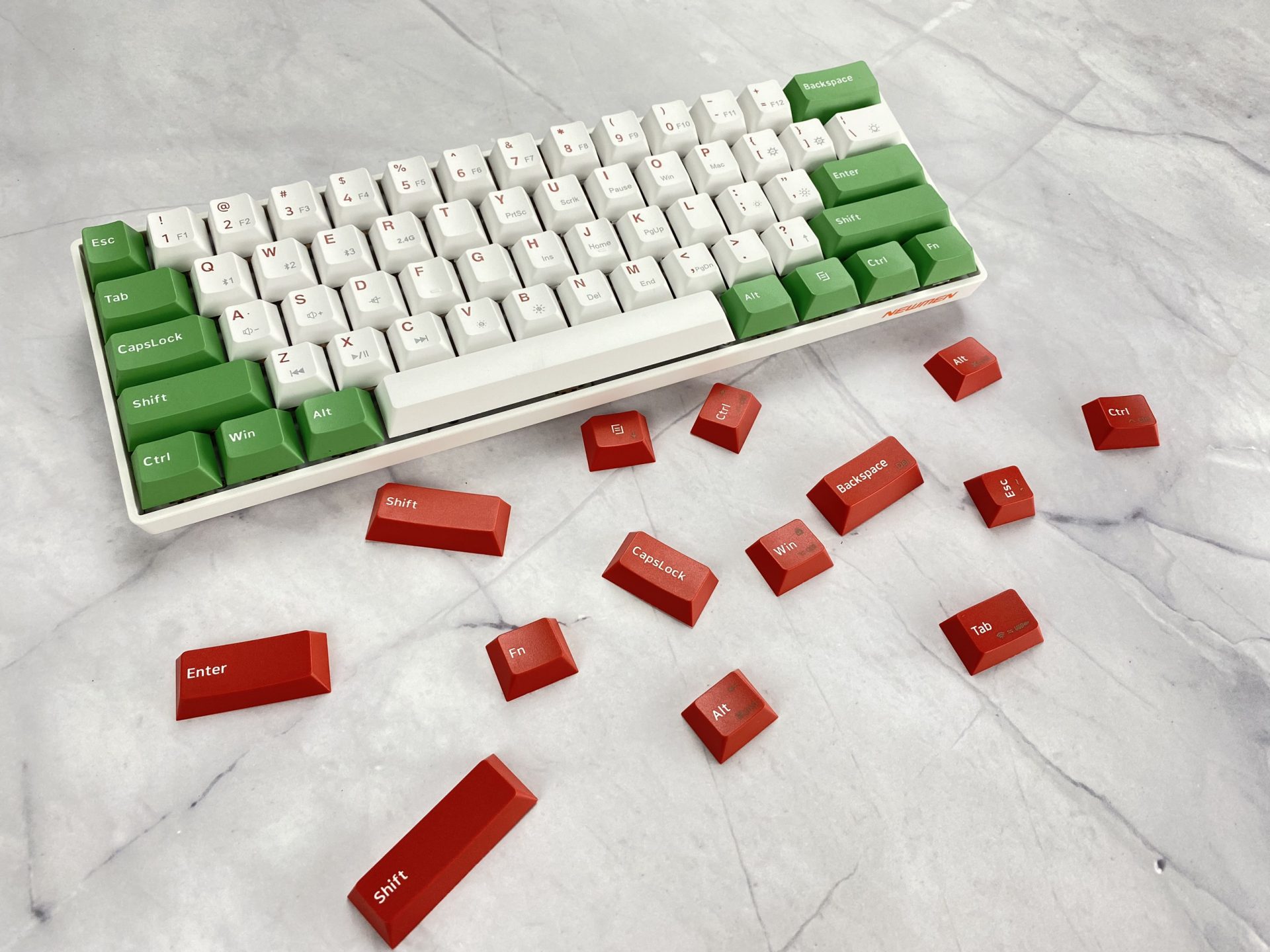 Bàn phím cơ không dây Dual Mode Newmen GM610Dy MX Hotswap Keycap PBT - Hàng Chính Hãng