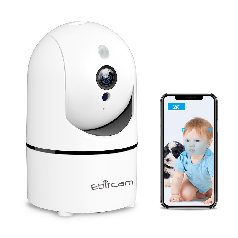 Camera Ip Wifi Xoay 350 Độ Ebitcam 851- Độ Phân Giải 2MP - Mẫu Mới Nhất 2021- Hàng Chính Hãng