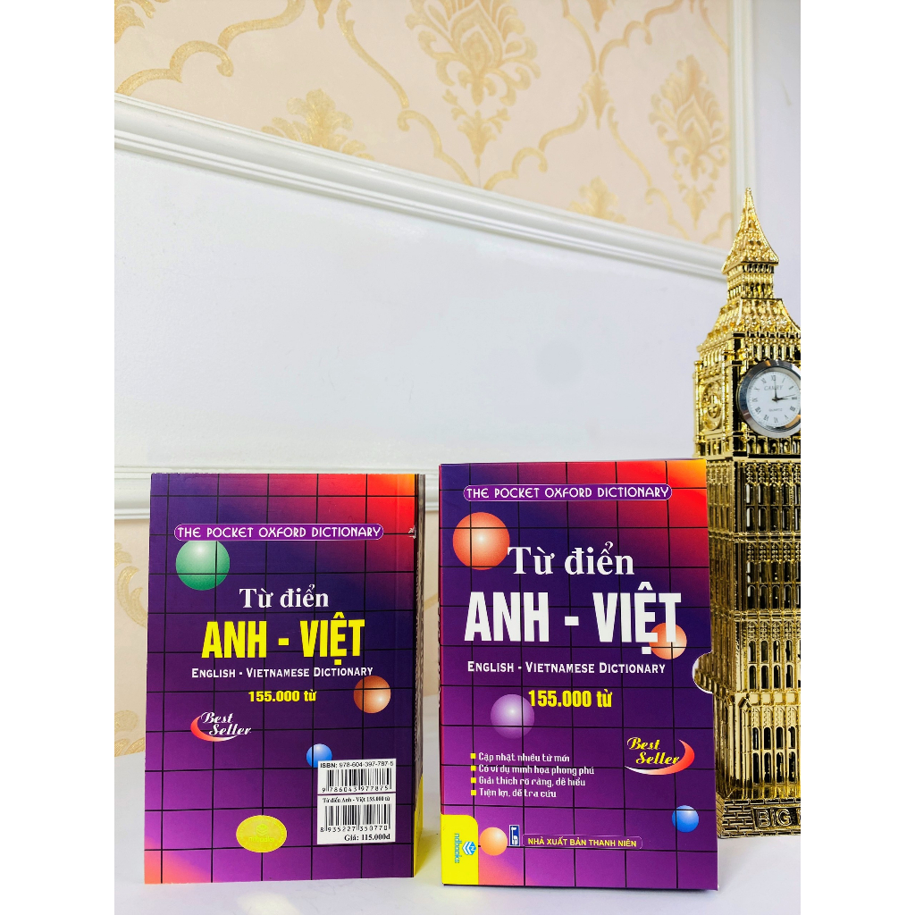 Sách - Từ điển Anh - Việt 155.000 từ (có hộp B155) - ndbooks