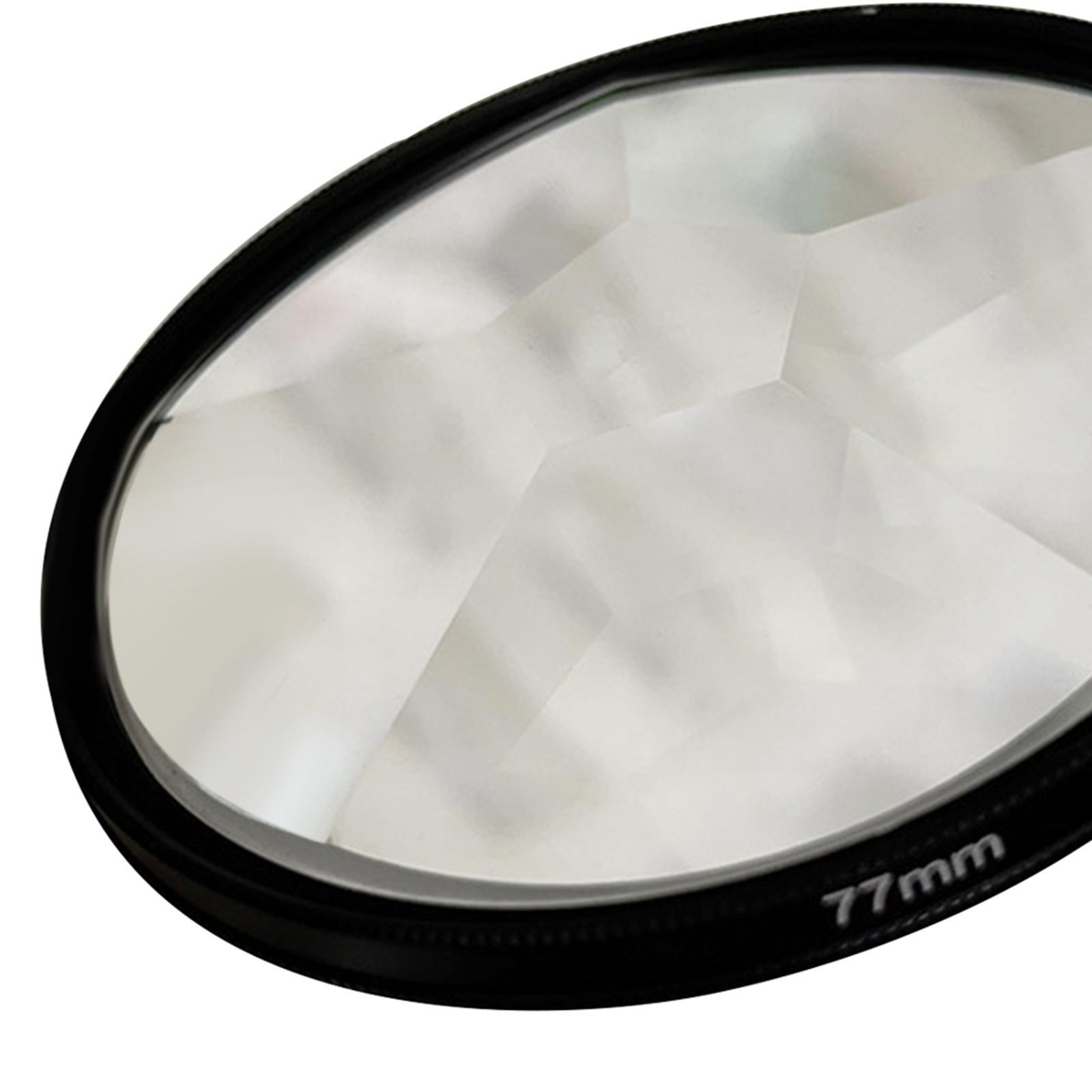 Professional 77mm Kaleidoscope Glass Slr Photographer Fractal Filter for Repeated Subjects Camera Filter