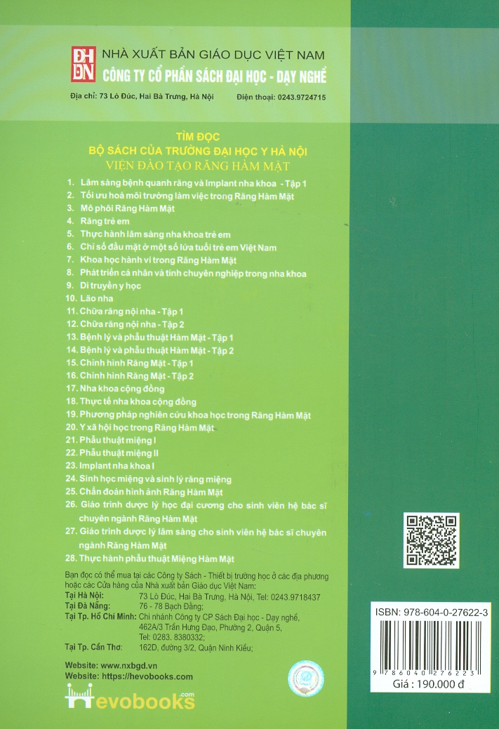 Bệnh Lý Và Phẫu Thuật Hàm Mặt - Tập 1 (Sách Dùng Cho Sinh Viên Răng Hàm Mặt)