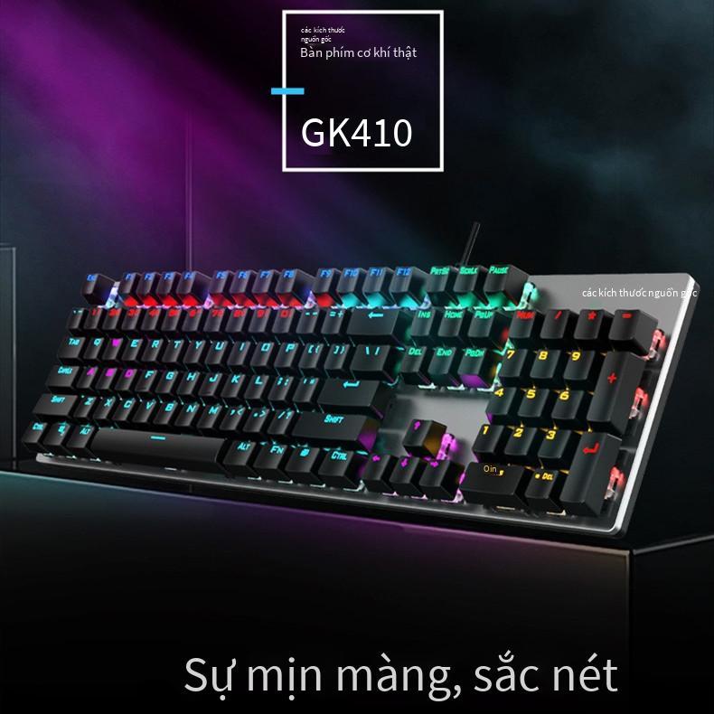 Đảm Bảo Chất Lượng AOC Bàn Phím Cơ GK410 Trục Xanh Trục Đen Trà Trục Thể Thao Điện Tử Full Phím Không Bấm Máy Tính Để Bàn Chơi Game Laptop
