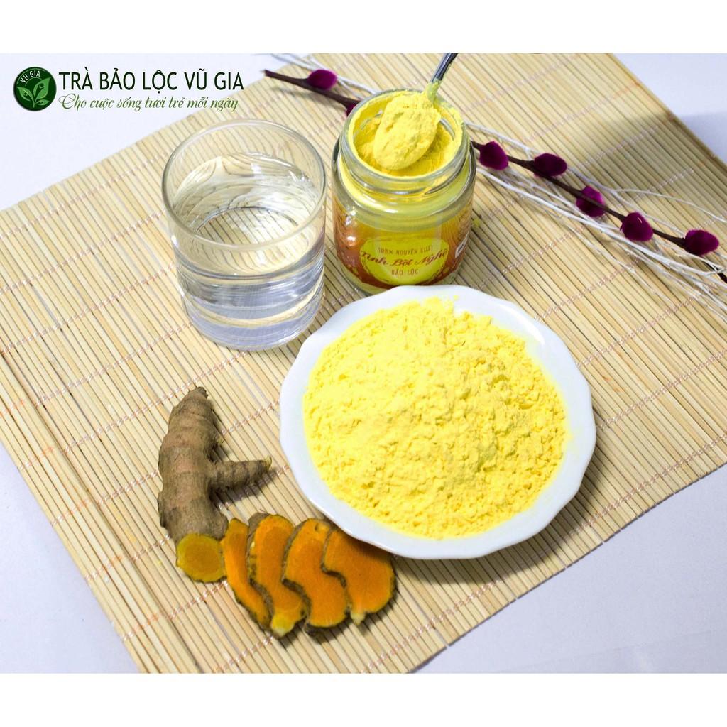 Combo Bột Trà Xanh + Tinh Bột Nghệ Nguyên Chất Vũ Gia + Tặng 5 Mặt Nạ Giấy