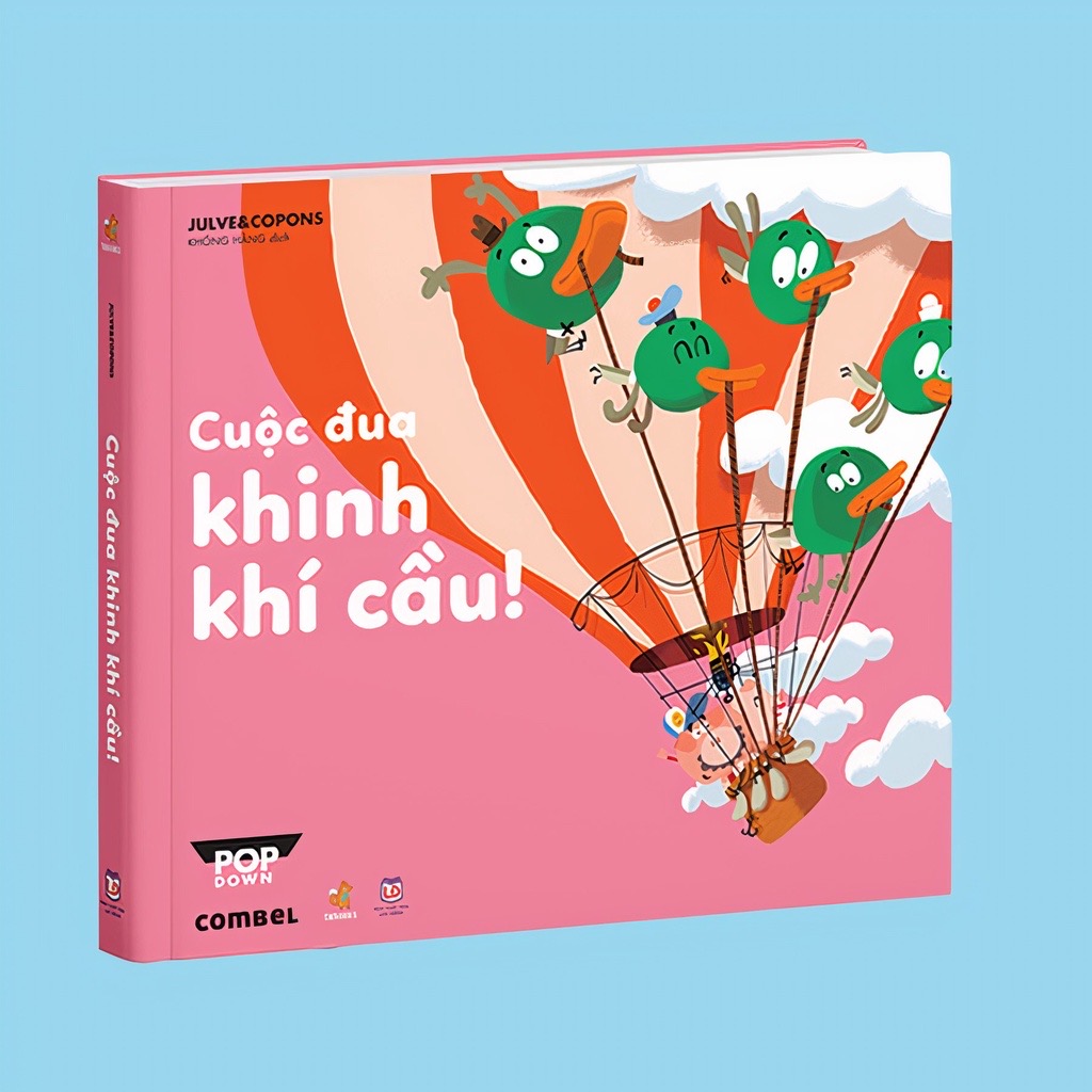 Sách POPDOWN lật mở tương tác 3D cho bé - Tàu Ngầm Cứu Hộ và Cuộc đua khinh khí cầu - TNBooks