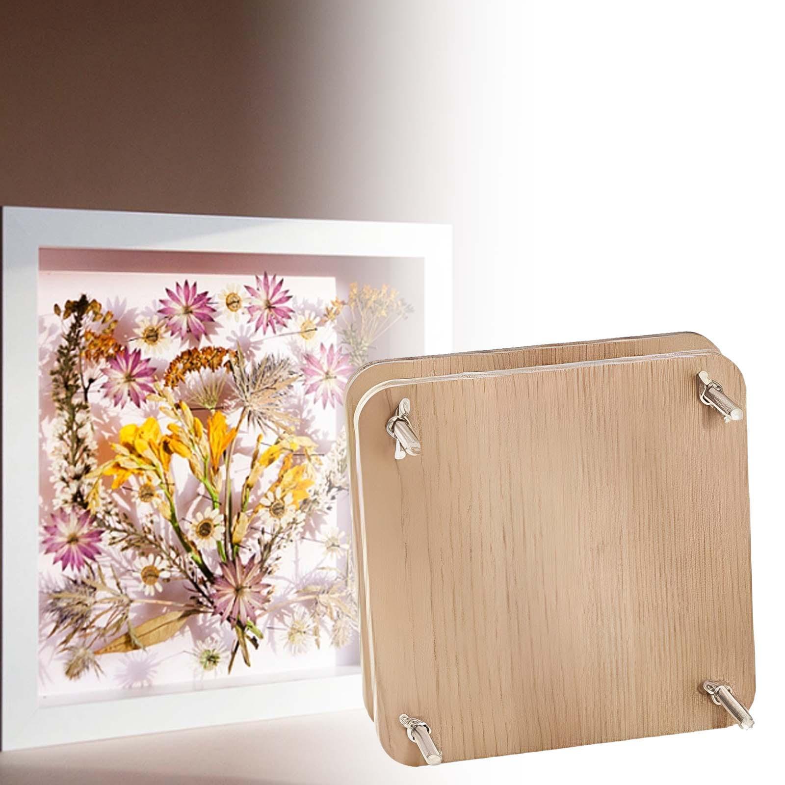 Large Set, 6 Layers 5.9x5.9inches DIY Wooden Flower Leaf Flower Pressing Tool for Adults