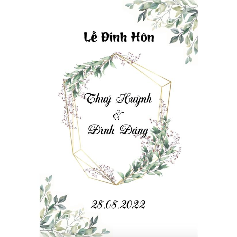 BẢNG TÊN VU QUY_LỄ THÀNH HÔN CÔ DÂU CHÚ RỂ TRANG TRÍ ĐÁM CƯỚI_DECAL VIP