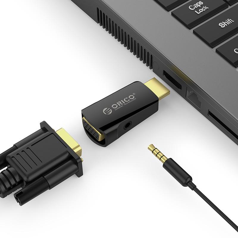 Cổng chuyển đổi HDMI to VGA (M to F) Audio &amp; Video Convertor ORICO