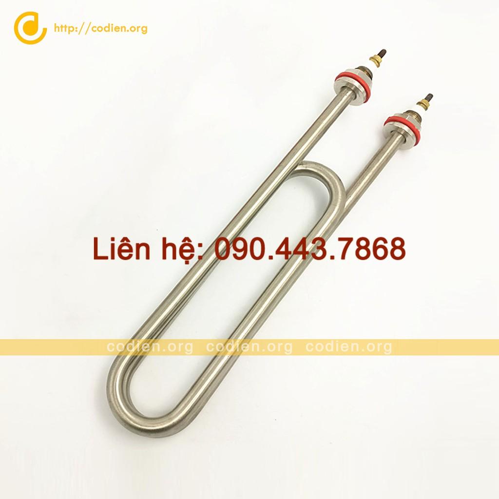 Điện trở thanh nhiệt U kép 45cm, đun nước tủ cơm, nấu nước - 220V - 9kw