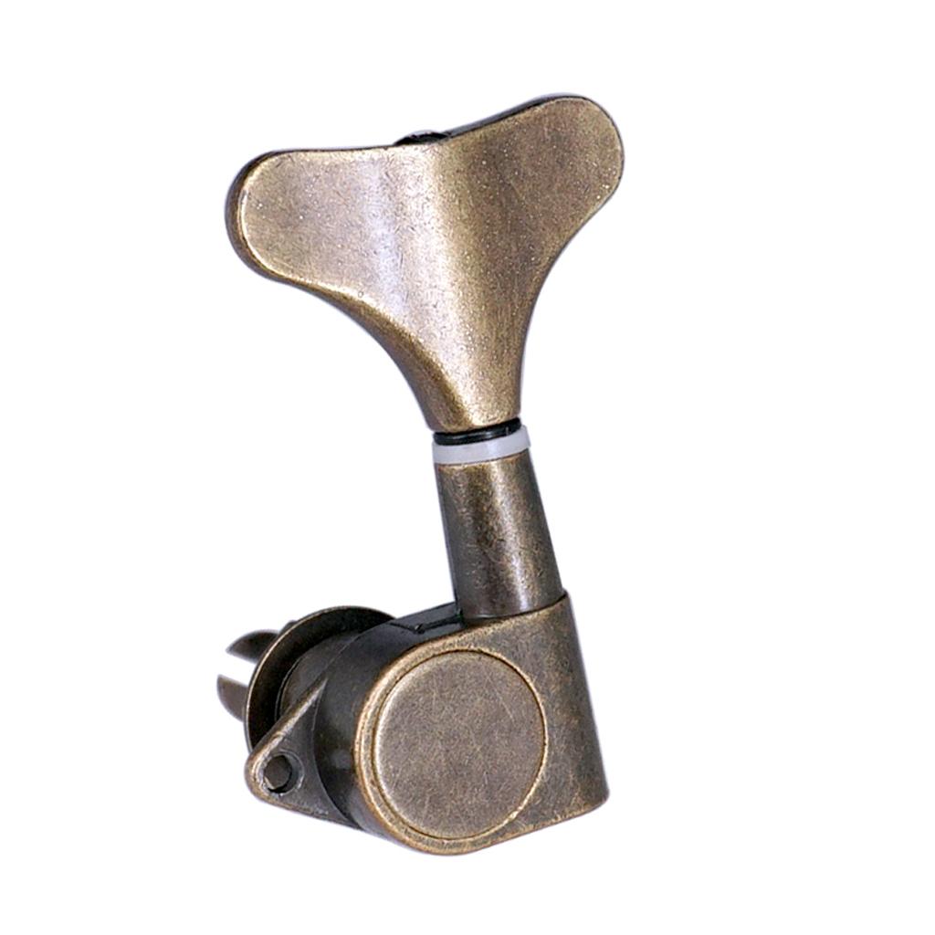 Baoblade Đuôi Cá Nút Bass Dây Đàn Guitar Tuner Chốt Khóa Máy Đầu 2L3R Vàng Đồng