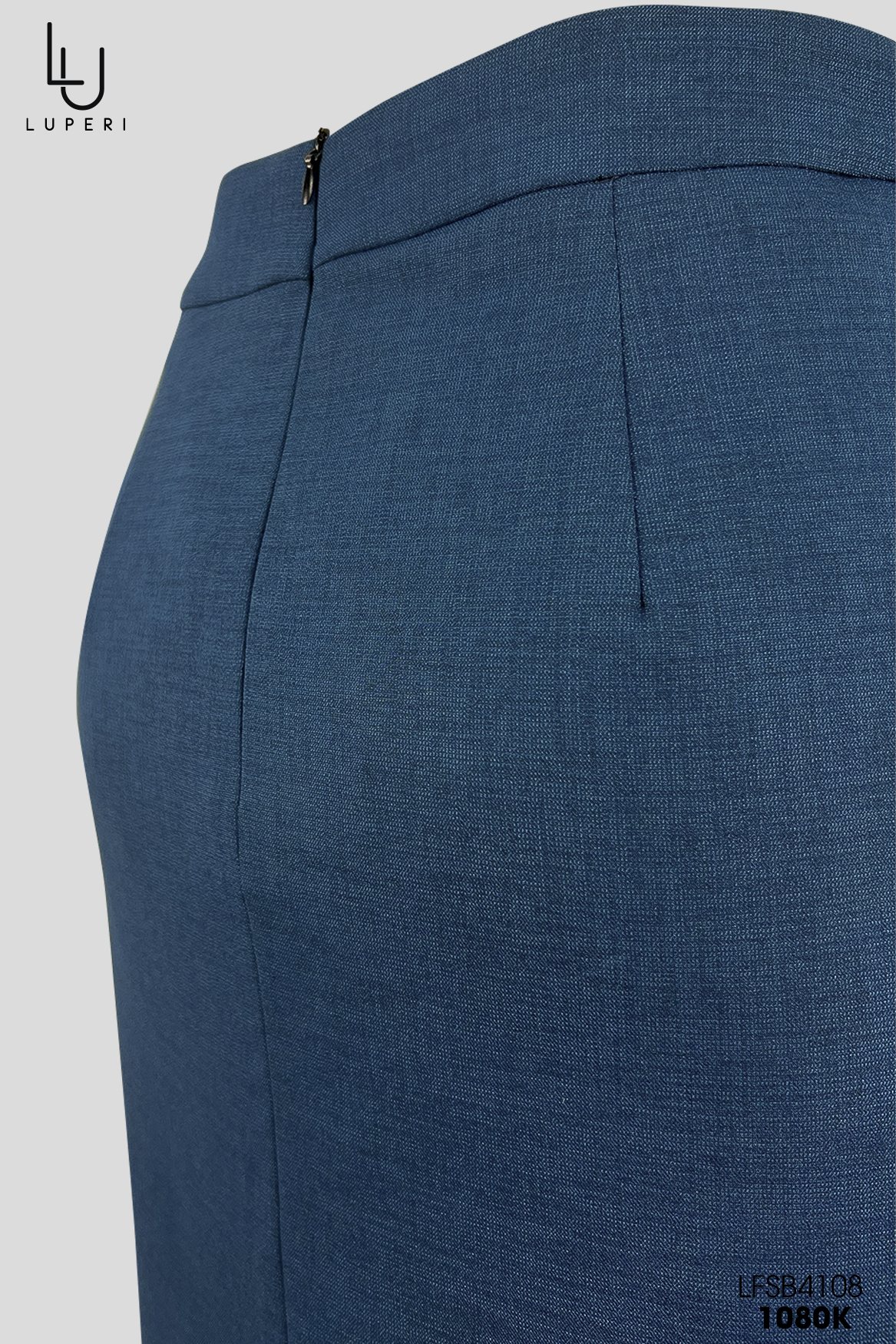 Sét Bộ Cao Cấp Luperi LFSB4108 Áo Tay Phối tơ kết hợp chân váy bút chì