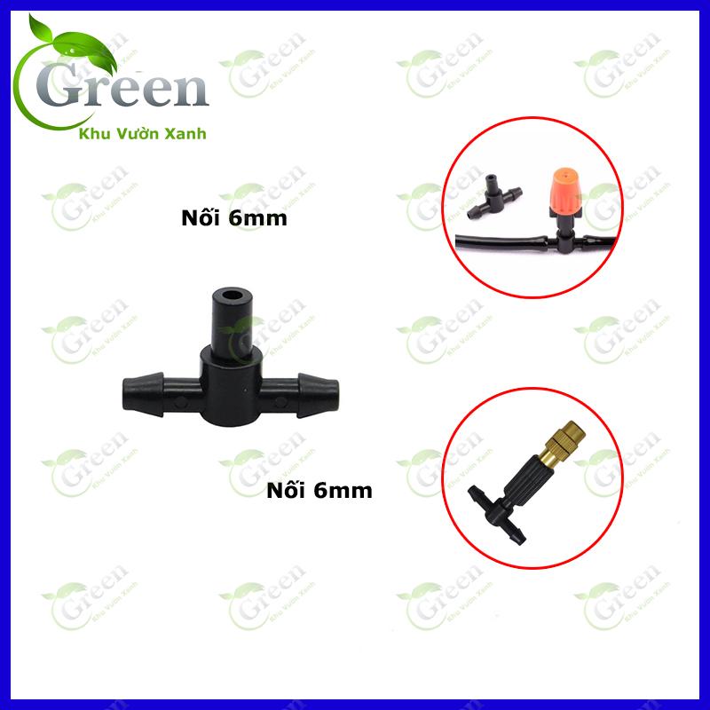 Combo 10/20 T Nối Béc 6mm (ống 4/7) Cho Hệ Thống Tưới Phun Sương, Phun Mưa