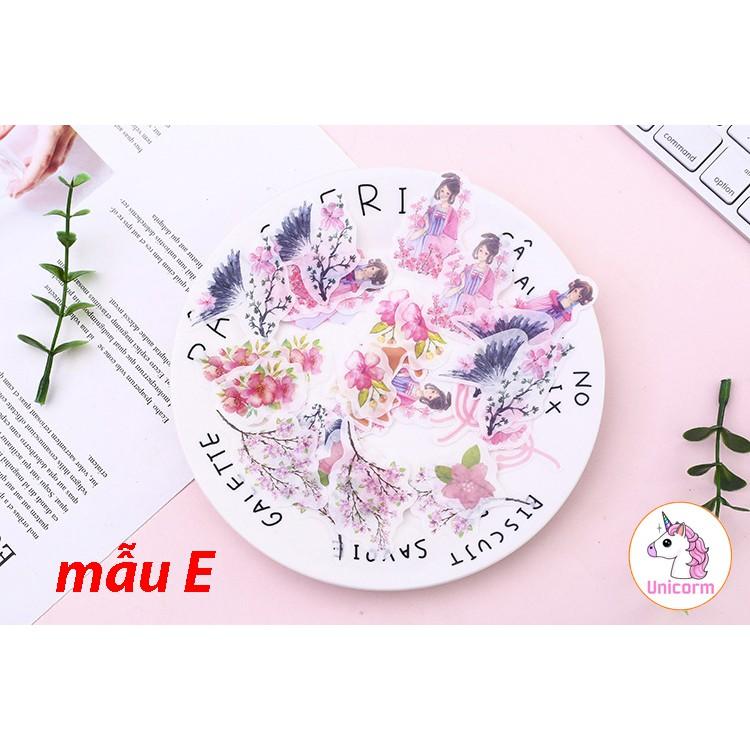 set 40 sticker ngộ nghĩnh phong cách nhật bản - trang trí sổ tay, sổ planner