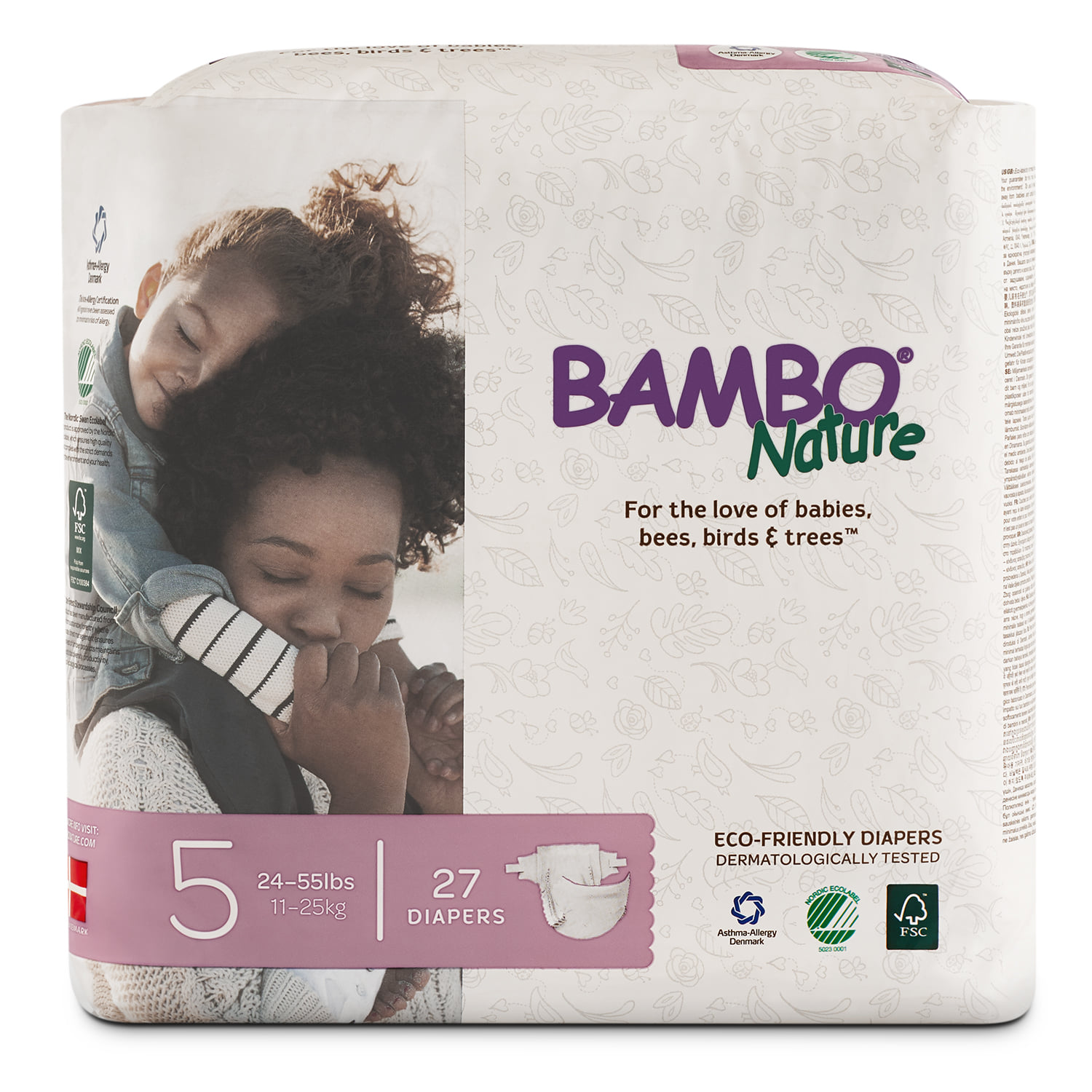 Tã Dán Em Bé Hữu Cơ Bambo Nature - gốc Đan Mạch - 11-25kg - XL27 - 27 miếng