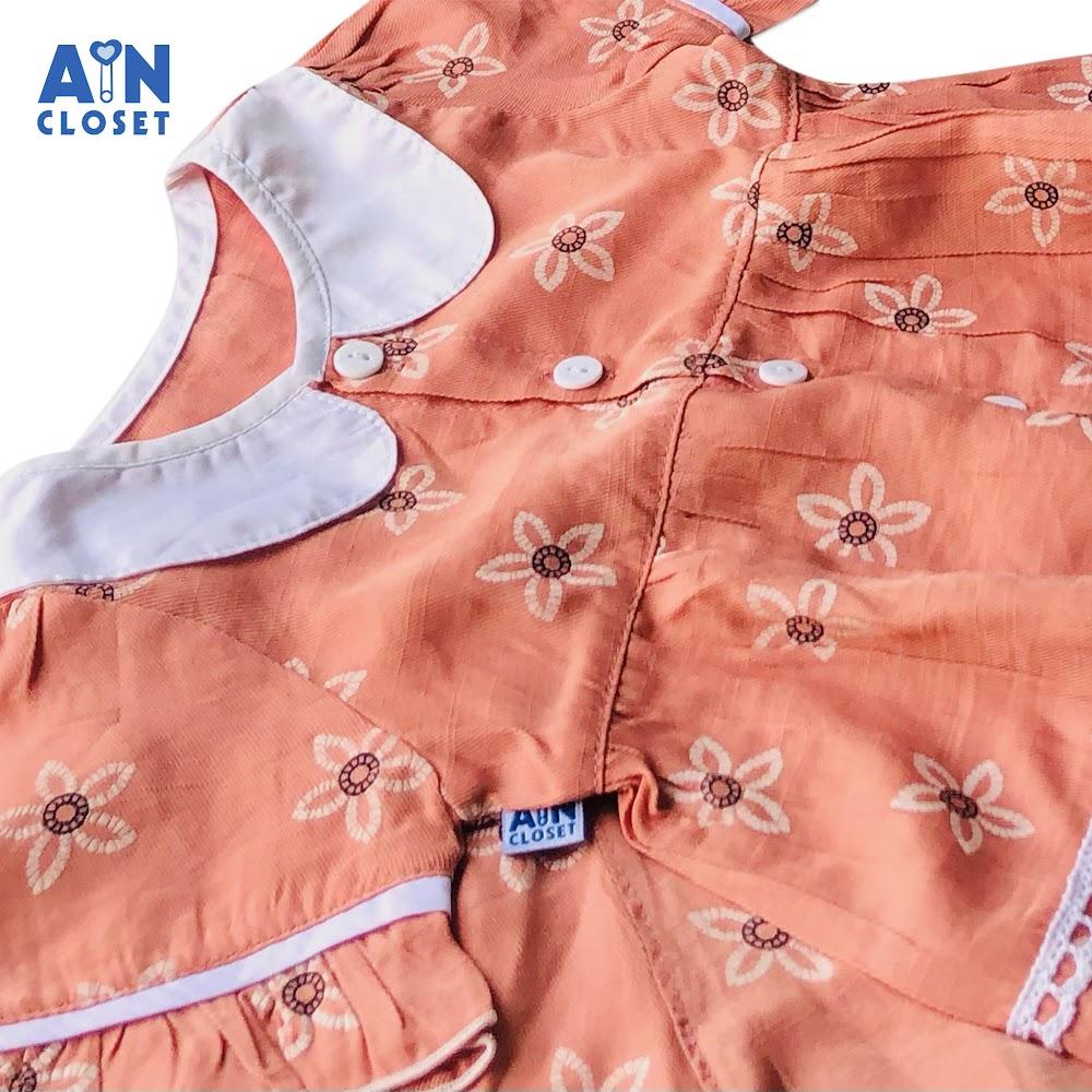 Bộ quần áo ngắn bé gái họa tiết Hoa cam sữa - AICDBGOB9L3W - AIN Closet