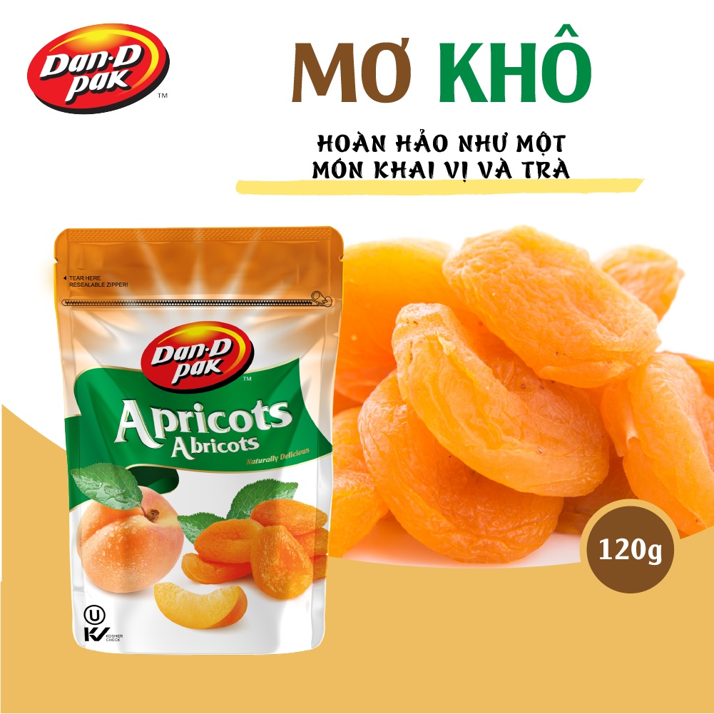 Mơ Khô Tự Nhiên Nhập Khẩu Thổ Nhĩ Kỳ 120G Dan-D Pak