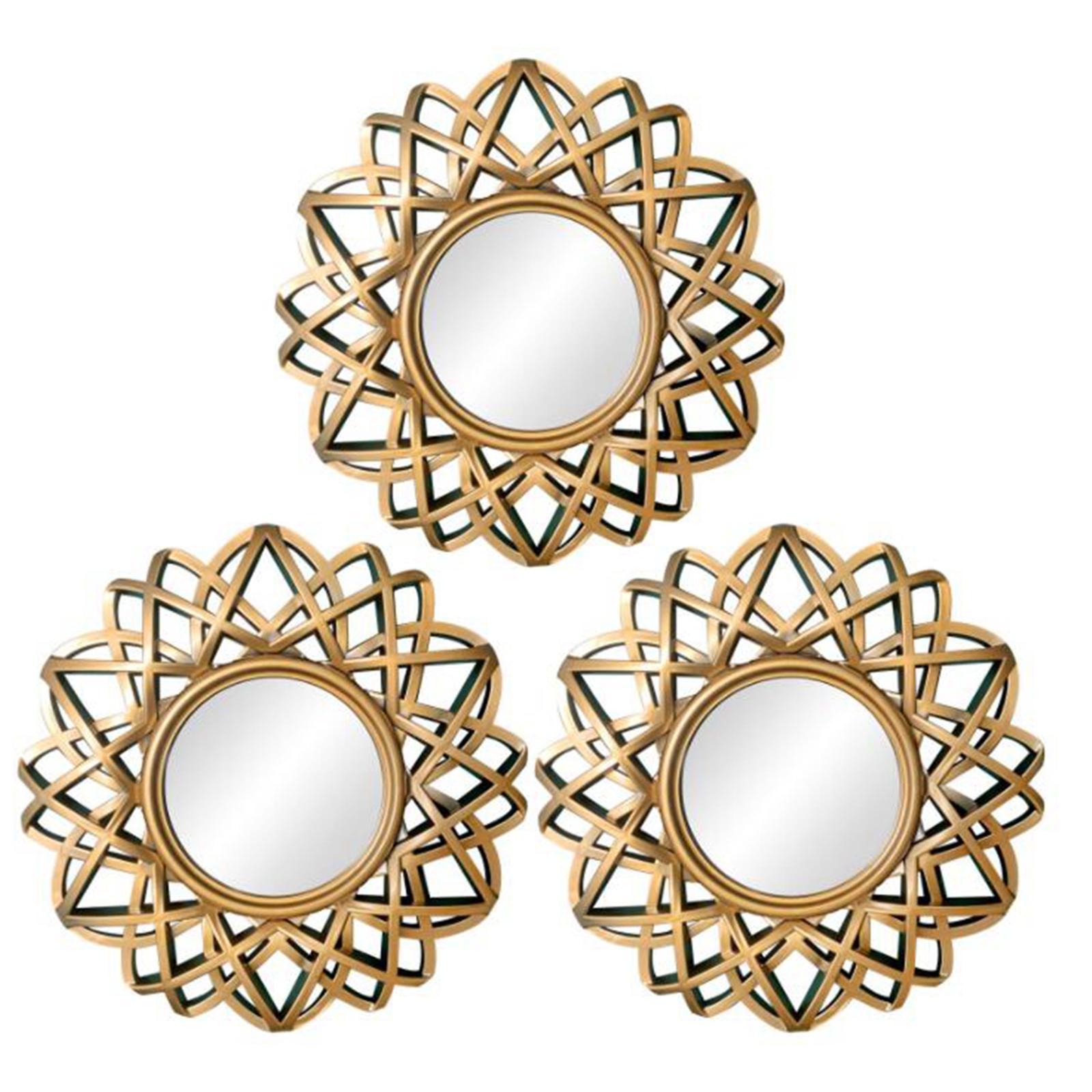 Wall Mirror, Home Decor Decorative Hanging Wall Art for Living Room Bedroom Entryway