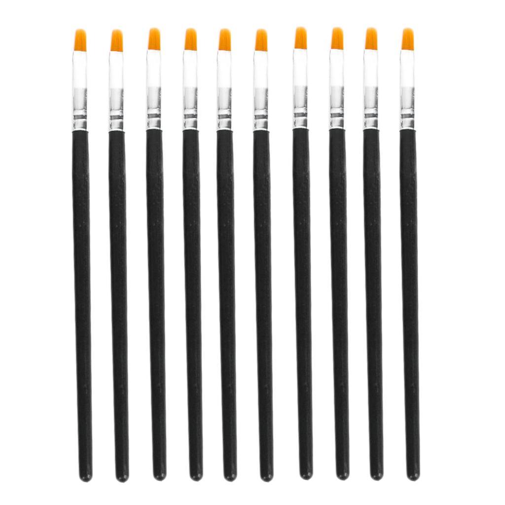 Flat Paint Brushes Set 10Pcs Art Paintbrushes for Kids/