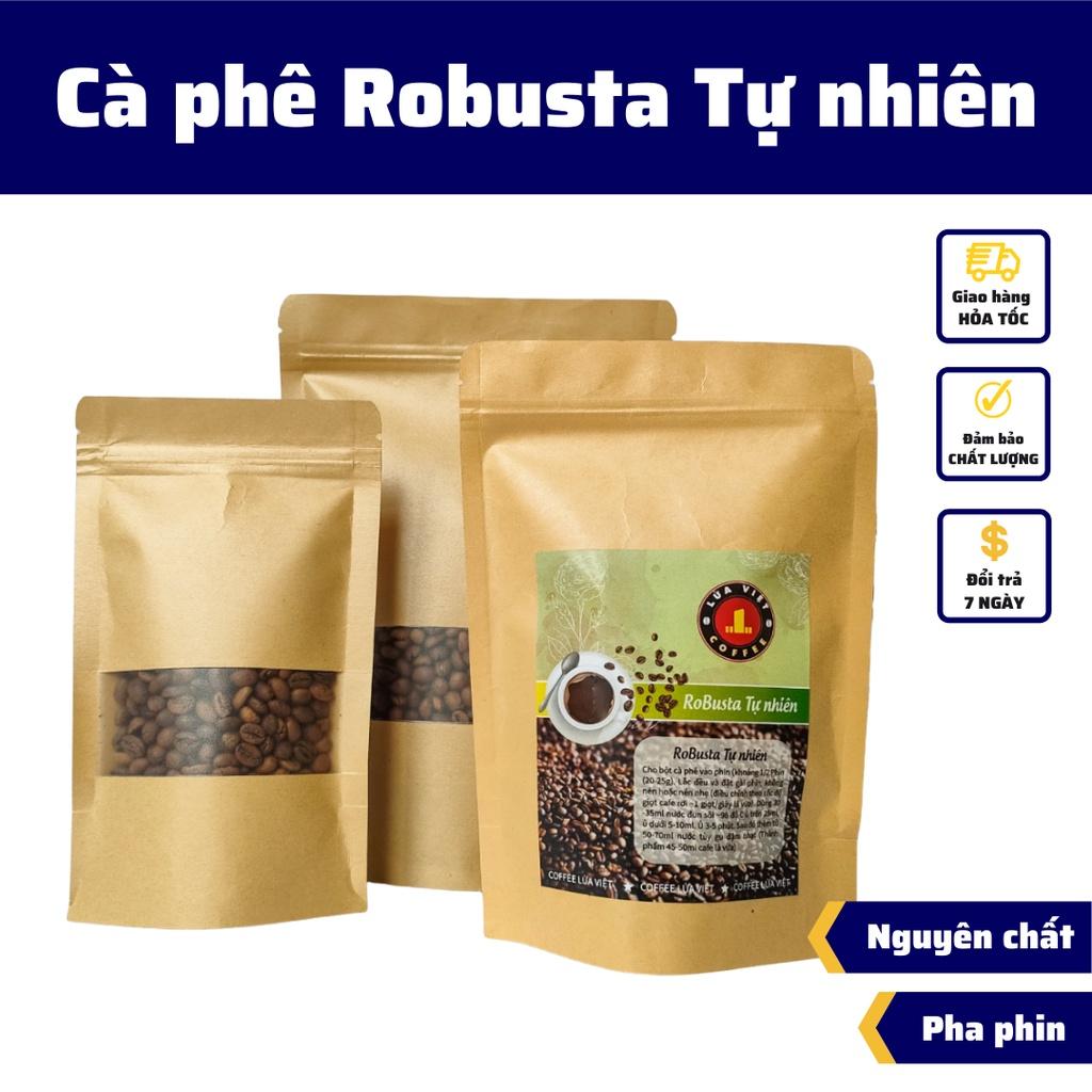 Cà phê nguyên chất ROBUSTA TỰ NHIÊN pha phin và pha máy cafe rang xay vị đắng vừa