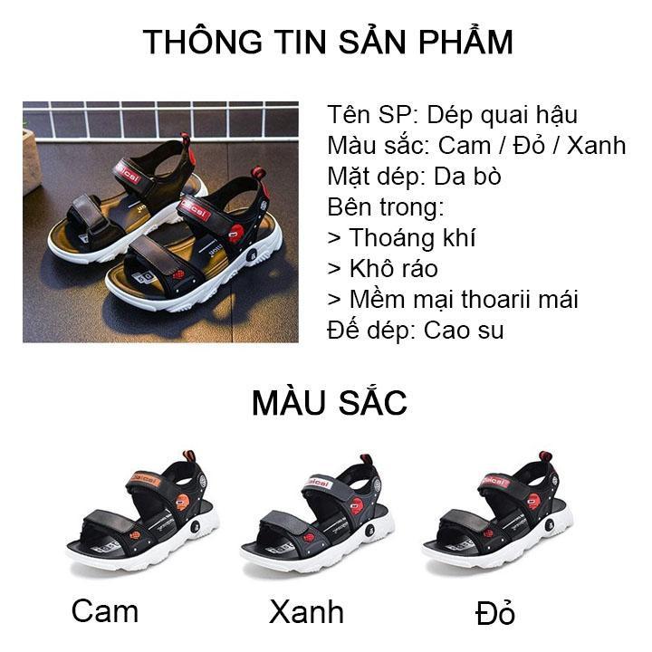 Giày sandal dành cho bé trai đế mềm kiểu Hàn Quốc