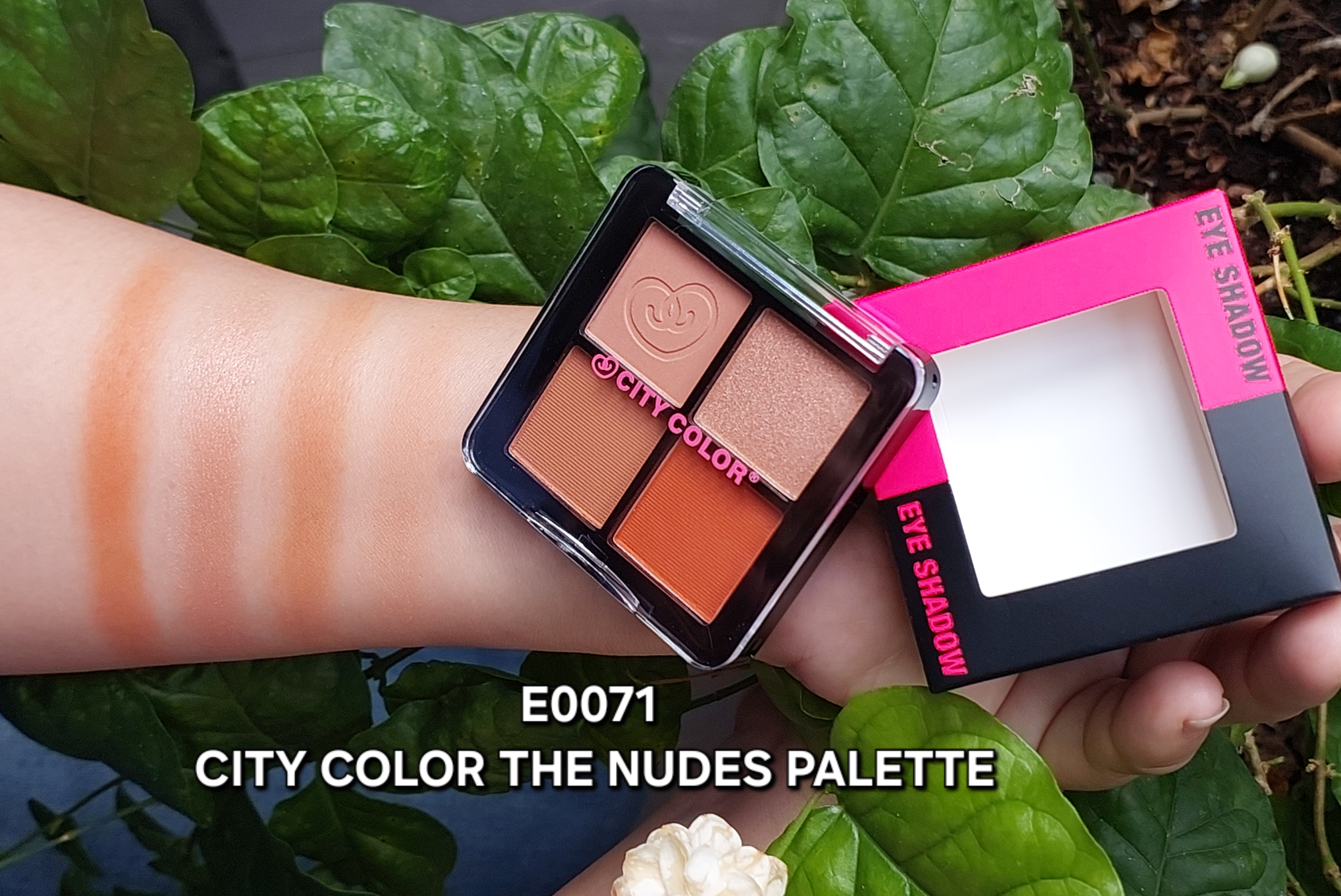 Phấn mắt CITY COLOR the Nudes Palette 4 ô.