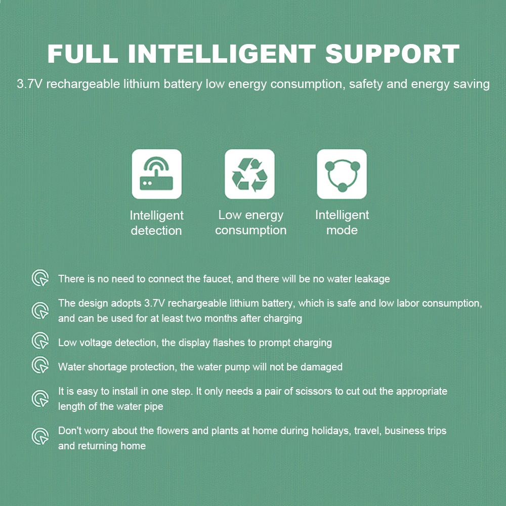 Máy Tưới Cây Tự Động Sử Dụng Cho 8 Chậu Cây Cùng Lúc Smartplant X8 Pin Sạc Được