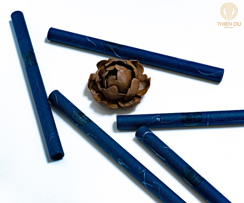 Nhang Không Tăm Trầm Hương Vi Sinh Organic – Agarwood Organic Incense Stick – Nguyên Liệu Tự Nhiên, An Toàn Cho Sức Khỏe