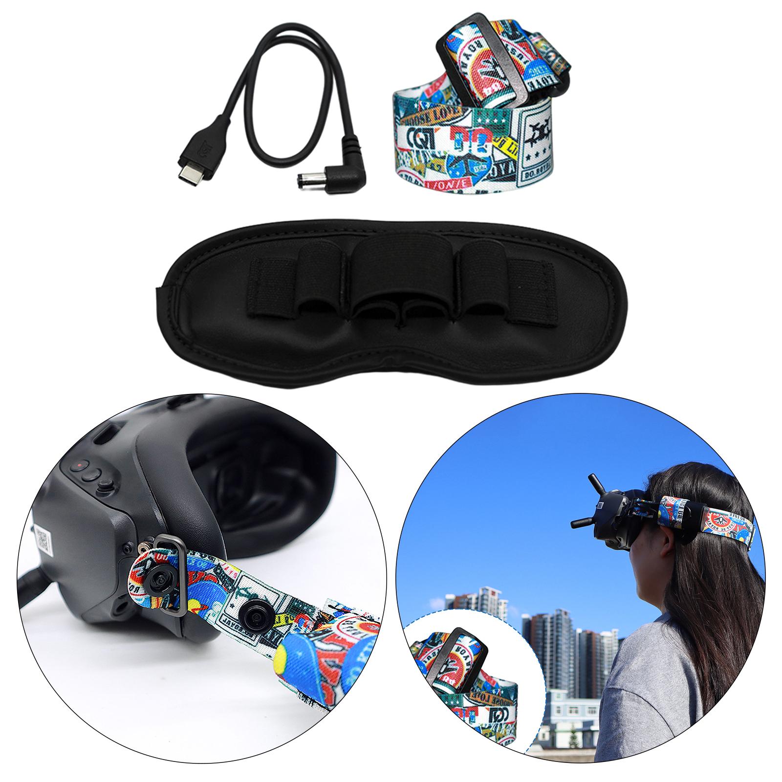 Head Strap for DJI FPV Glasses V2 Headband Personalized Protection Pad 1x