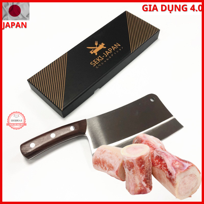 Dao chặt xương ống nội địa JAPAN bằng thép trắng đúc không gỉ