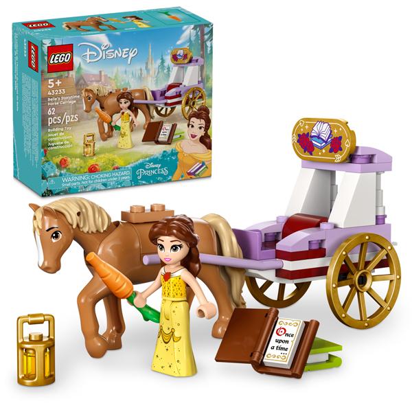 Đồ Chơi Lắp Ráp Cỗ Xe Ngựa Phiêu Lưu Của Belle - Belle's Storytime Horse Carriage - Lego Disney Princess 43233 (62 Mảnh Ghép)