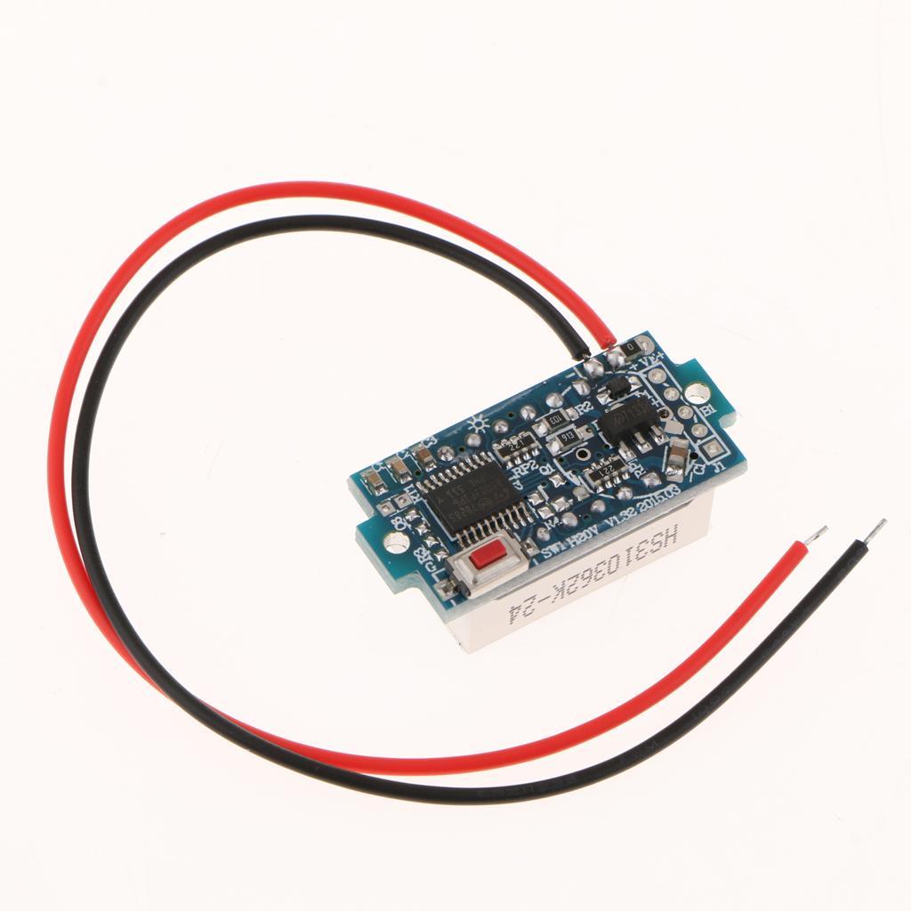 Mini Digital Voltmeter Voltage Meter, 0.36 Inch LED Display, DC 3.5-30V 20V