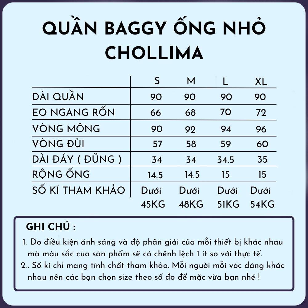 Quần baggy jean Chollima ống nhỏ rách tua lai QD247 phong cách hàn quốc trẻ trung năng động